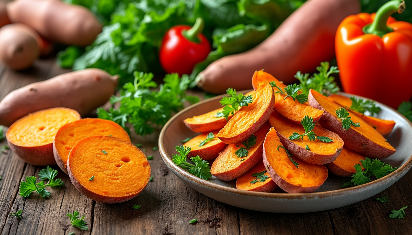 découvrez les calories de la patate douce ainsi que ses bienfaits nutritionnels. apprenez comment intégrer ce légume sain et gourmand à une alimentation équilibrée !