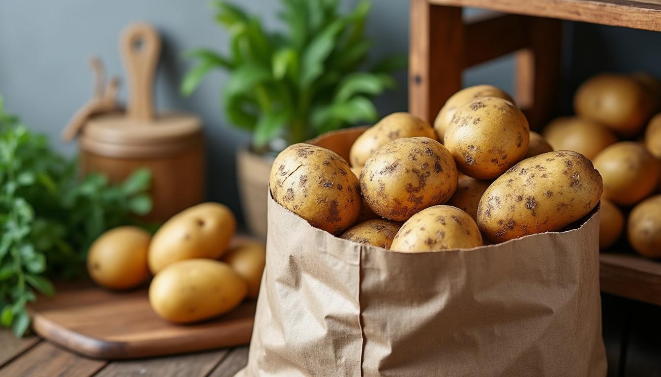 découvrez nos conseils pratiques pour conserver vos pommes de terre et préserver leur fraîcheur plus longtemps. astuces de stockage et conditions idéales pour éviter le germe et le flétrissement.