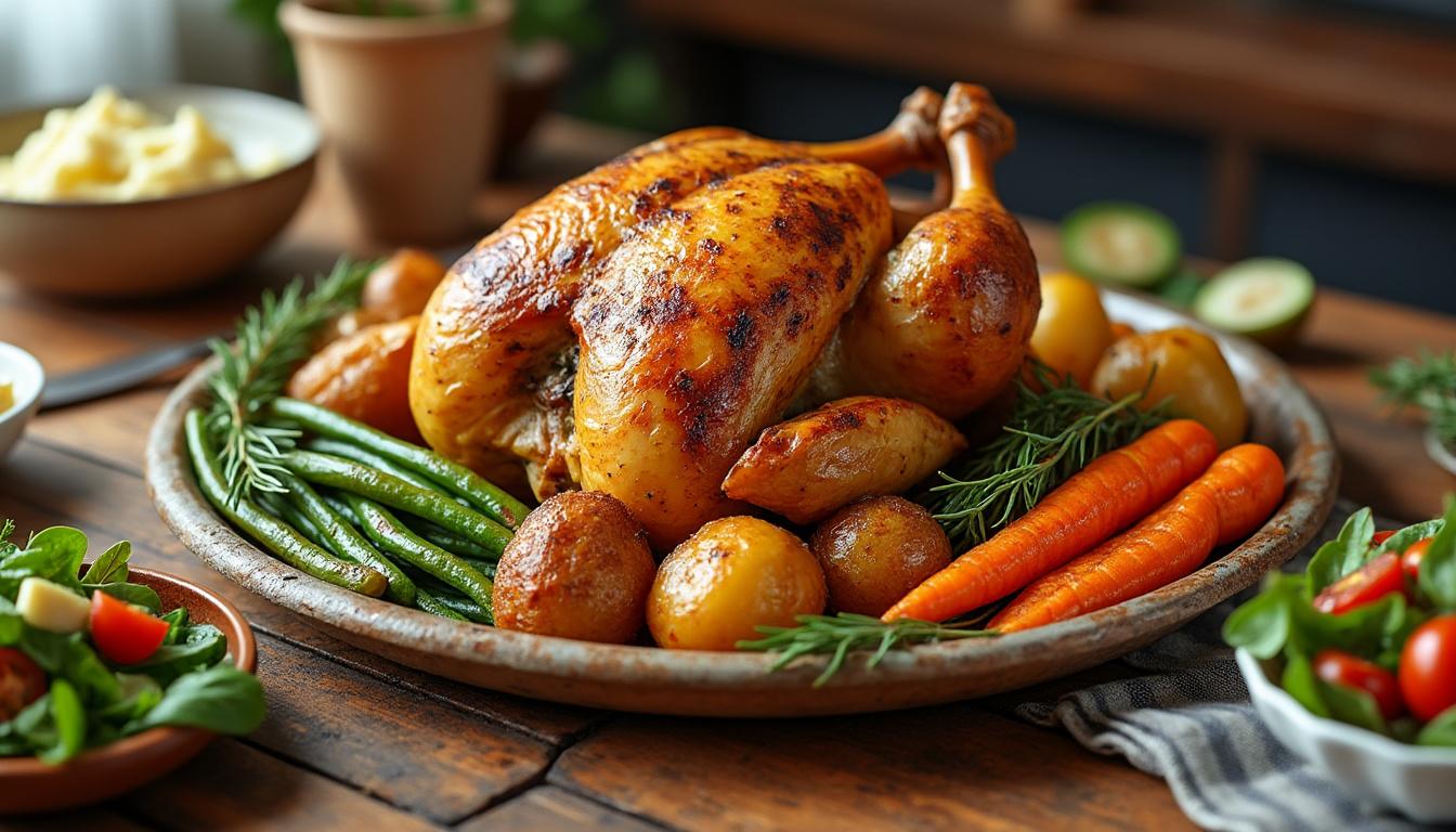 découvrez nos idées d'accompagnements délicieux et faciles à préparer pour sublimer votre poulet rôti et régaler toute la famille.