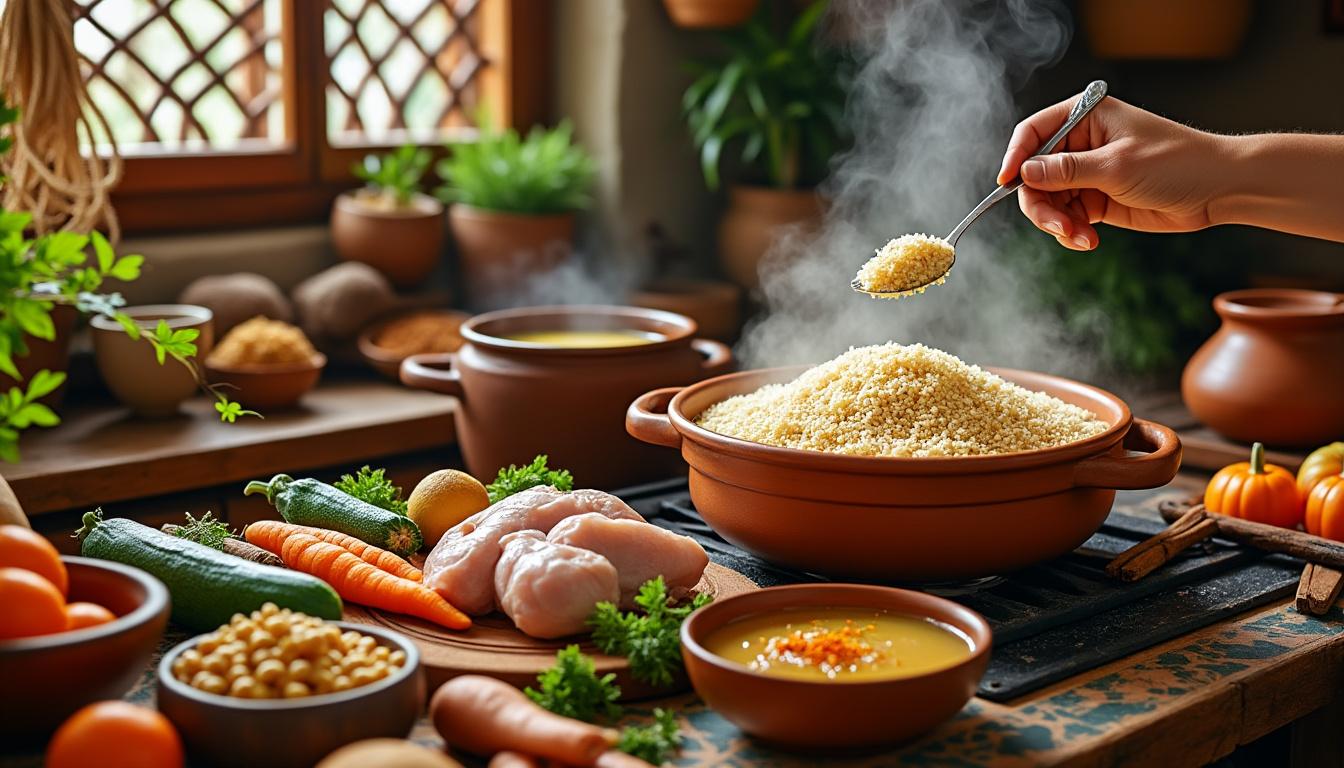 découvrez notre guide détaillé pour préparer un couscous traditionnel pas à pas, avec des conseils simples pour un plat savoureux et authentique.
