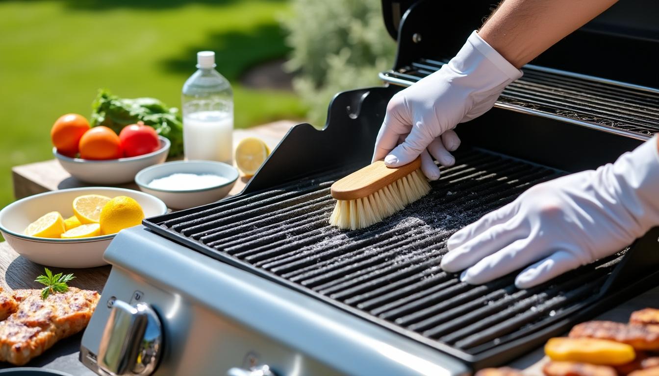 découvrez nos astuces efficaces et naturelles pour nettoyer votre grille de barbecue sans endommager le métal ni altérer le goût de vos aliments. profitez d'un barbecue propre et savoureux à chaque utilisation !